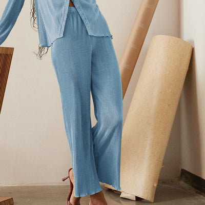 Blusa Retro con Pliegues Manga Larga para Mujer Primavera - Image 22