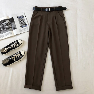 Pantalón Harem de Talle Alto para Mujer con Cinturón Integrado - Image 8