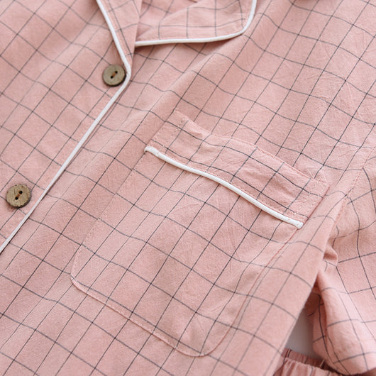 Conjunto de Pijama Camisón a Cuadros - Image 40