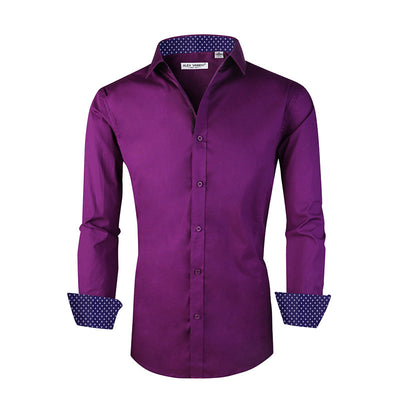 Camisa de Algodón Elástico para Hombre - Estilos Primavera Otoño - Image 5