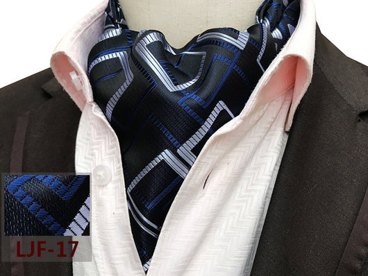 Bufanda Jacquard de Poliéster Estilo Británico para Hombre - Image 28