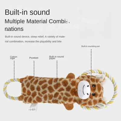 Juguetes de Peluche para Perros - Animales Chirriantes Resistentes a Mordidas - Image 6