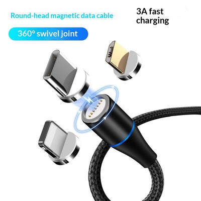 Cable de Carga Rápida Magnético 3A-5A con Transferencia de Datos - Image 2