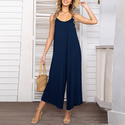 Jumpsuit Elegante sin Mangas con Pantalón Ancho - Image 13