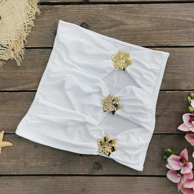 Traje de Baño Enterizo Elegante con Falda y Escote Hueco - Image 9