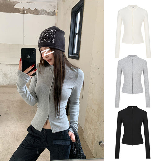 Cardigan Ajustado con Cuello de Pie y Cintura Marcada - Image 15