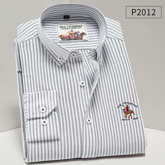 Camisa Oxford de Algodón Puro para Hombre - Estilo Ejecutivo Casual - Image 2