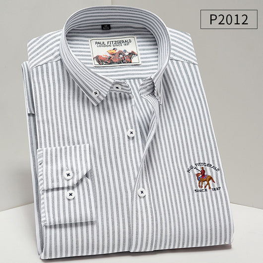 Camisa Oxford de Algodón Puro para Hombre - Estilo Ejecutivo Casual - Image 2