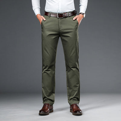 Pantalones de Vestir Hombre Corte Recto Ajuste Suelto con Elastano - Image 7