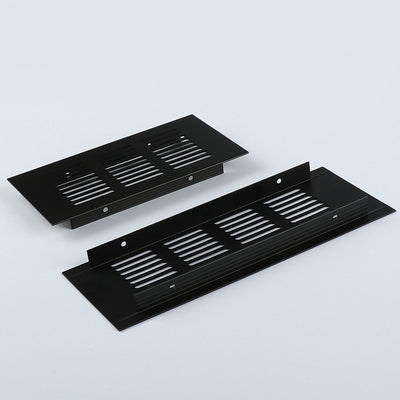 Rejilla de Ventilación Rectangular de Aluminio Transpirable Negro - Image 3