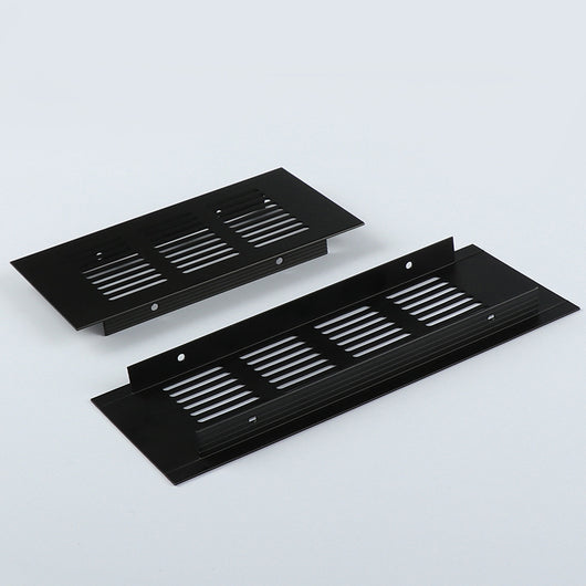 Rejilla de Ventilación Rectangular de Aluminio Transpirable Negro - Image 3