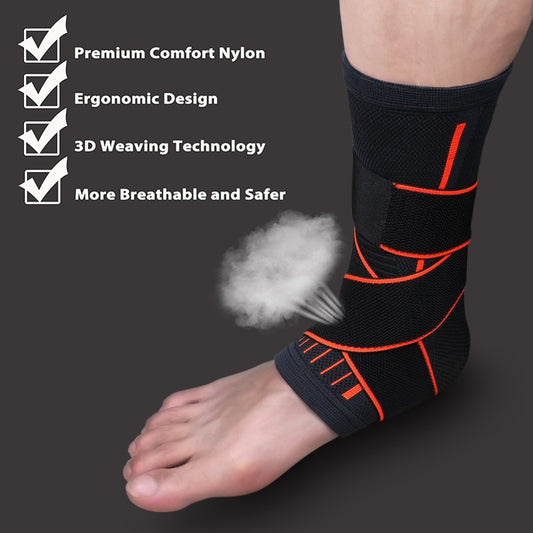Tobillera Deportiva Antilesiones con Soporte Ajustable y Transpirabilidad - Image 2