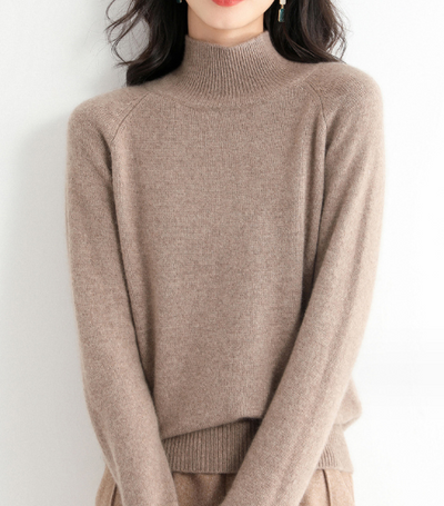 Suéter Cuello Alto Mujer Lana Gruesa Oversize Manga Larga - Image 15