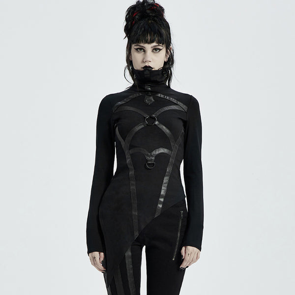 Remera Cuello Alto Cyber Steampunk Gothic