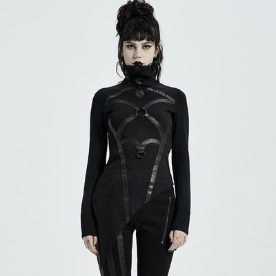 Remera Cuello Alto Cyber Steampunk Gothic