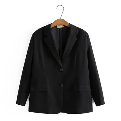 Blazer Cuadrille Retro Slim Fit Talla Grande para Mujer - Image 3