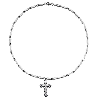 Collar Colgante Cruz para Hombre con Diamantes - Image 2