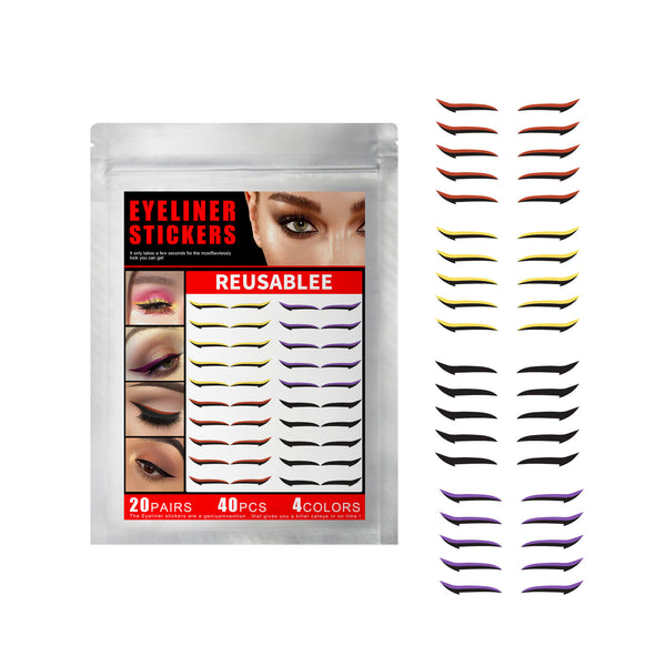 Sombras Adhesivas Ahumadas - Maquillaje en Papel Resistente sin Manchas