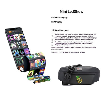 Mochila Deportiva con Pantalla LED Inteligente para Publicidad Móvil - Image 4