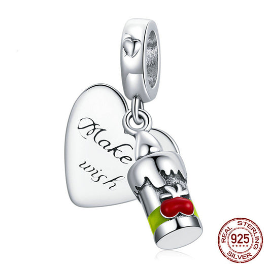 Pulsera de Plata S925 con Cuentas Amor y Vela - Image 5