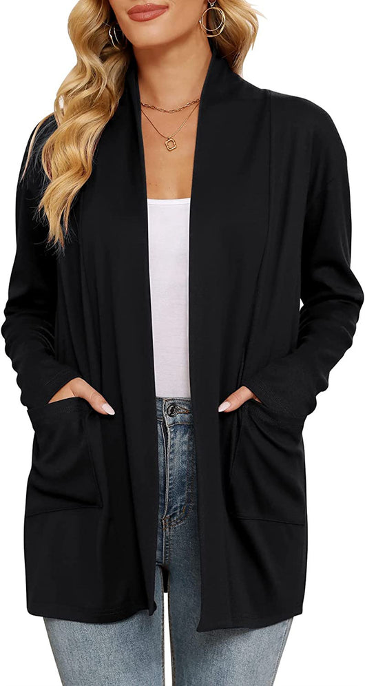 Cardigan Suelto Casual para Mujer con Bolsillos - Image 23