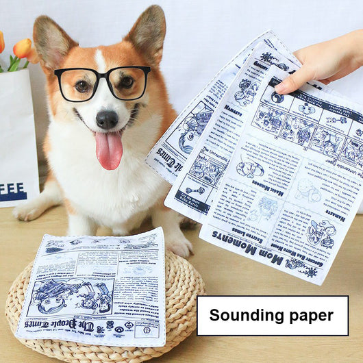 Juguete Interactivo para Perros Resistente a Mordidas con Sonido de Periódico - Image 8