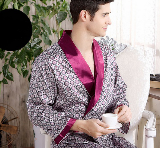 Bata de Seda para Hombre - Cómoda y Fresca para Verano - Image 7
