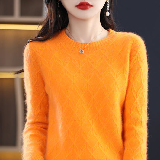 Suéter Jacquard Grueso para Mujer - Abrigo Cálido Otoño Invierno - Image 8