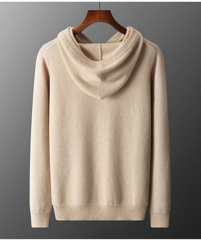 Suéter Hoodie de Cachemira Grueso Holgado para Hombre - Image 16