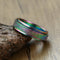 Sandblasting Rotating Spinner Ring Colorful2 Size10