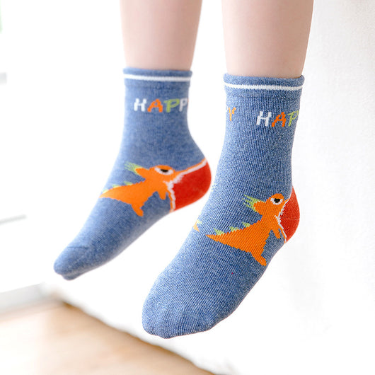 Calcetines Infantiles con Dinosaurio y Estrella - Diseño Moderno para Niños - Image 24