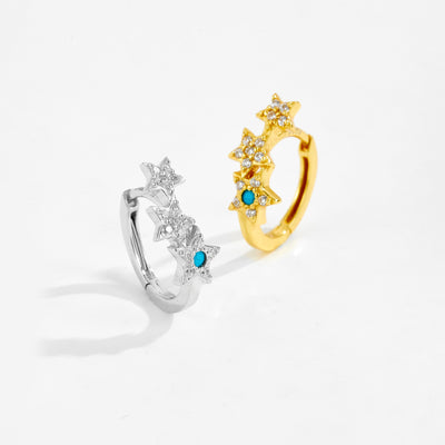 Aretes Estrella de Cinco Puntas en Plata 925 con Circón - Image 21