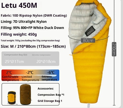 Saco de Dormir Ultraligero de Plumón para Camping - Image 18