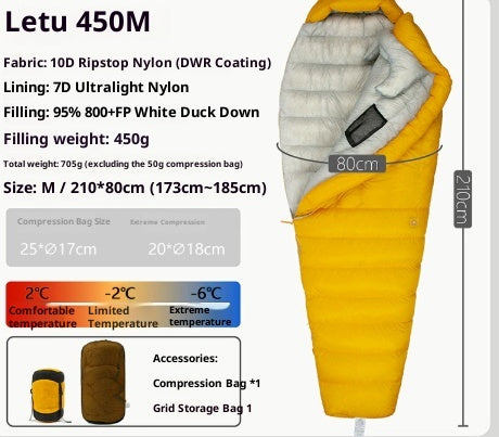Saco de Dormir Ultraligero de Plumón para Camping - Image 18