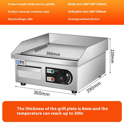 Plancha Comercial Eléctrica y de Gas para Fideos Fríos y Asados - Image 3