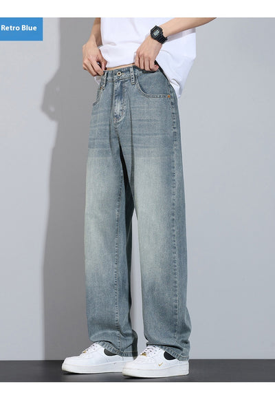 Pantalones Anchos de Seda Helada Casual Transpirables - Image 18