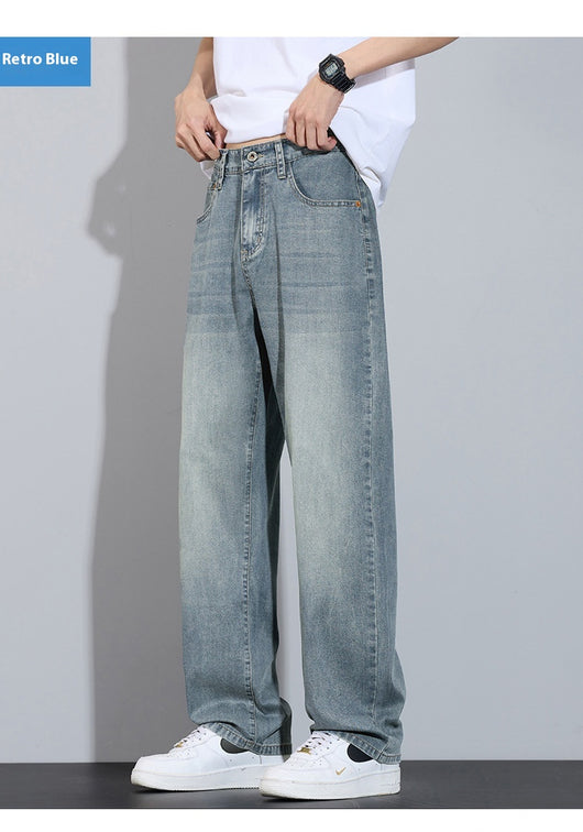 Pantalones Anchos de Seda Helada Casual Transpirables - Image 18