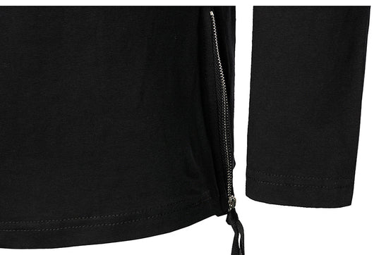 Camiseta Manga Larga Personalizada Cuello Redondo Otoño Oscuro para Hombre - Image 6