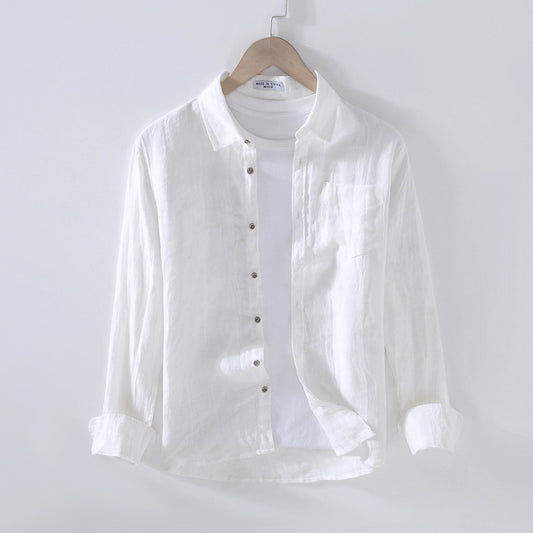 Camisa Suelta Cuello Cuadrado Estilo Retro Arrugada