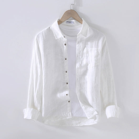 Camisa Suelta Cuello Cuadrado Estilo Retro Arrugada