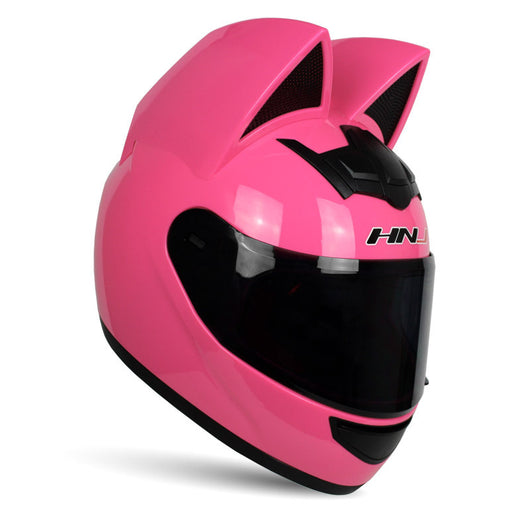 Casco Motocicleta Eléctrica Personalizado con Orejas de Gato para Hombre y Mujer - Image 9