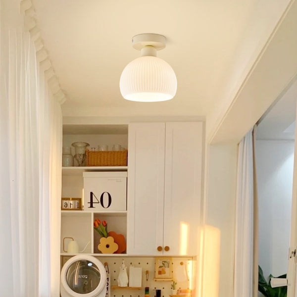 Lámpara de Techo Moderna para Pasillo con Ventosa - Diseño Floral Minimalista