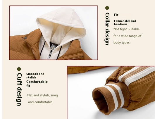 Chaqueta Acolchada Doble Capa para Hombre - Abrigo Térmico Invierno - Image 9