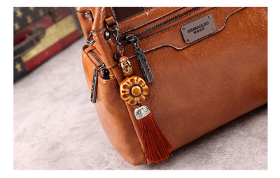 Bolso de Cuero Retro Bicolor con Bandolera Diagonal - Image 19
