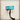 **Narrow Leather Cuff w/ Adjustable Tie Turquoise Steer Head 013j