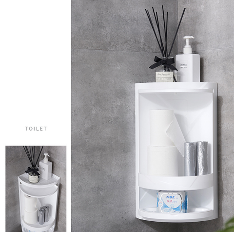 Repisa Triangular de Baño sin Perforación - Estante Esquinero Organizador - Image 23