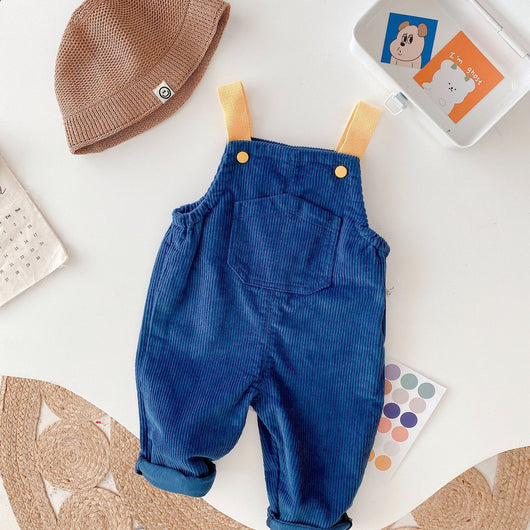 Jumpsuit de Pana Estilo Coreano para Niños - Image 3