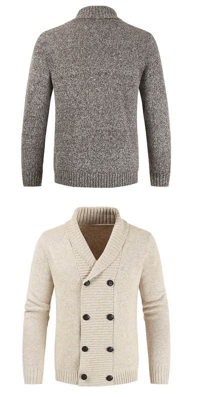 Cardigan Doble Abotonado Casual para Jóvenes - Image 12