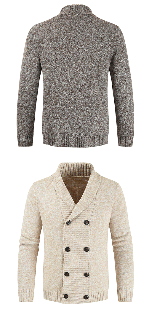 Cardigan Doble Abotonado Casual para Jóvenes - Image 12