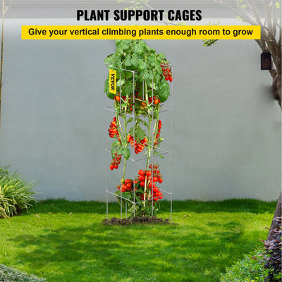 Jaulas Tutores para Tomates 46cm - Pack 5 Estructuras Cuadradas de Acero Galvanizado - Image 5